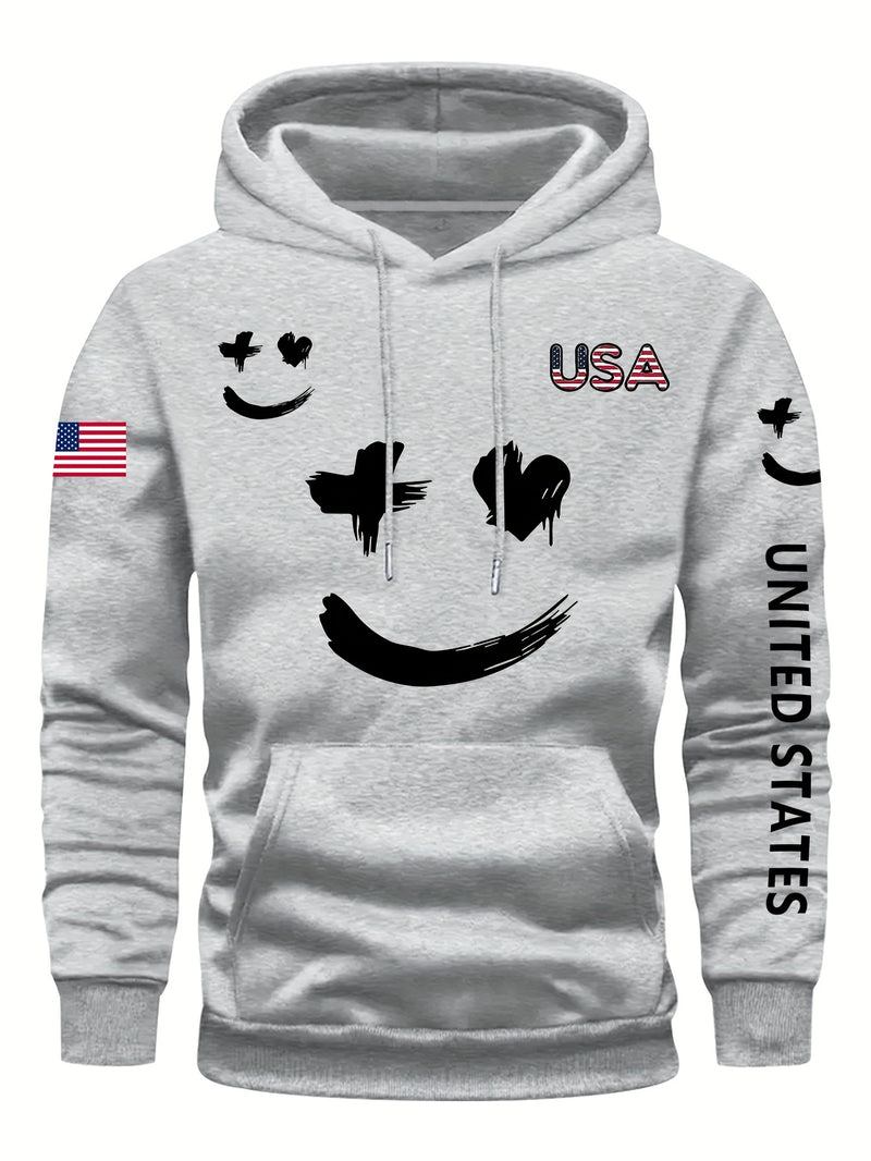 Men's Casual And Versatile Hooded Sweatshirt.