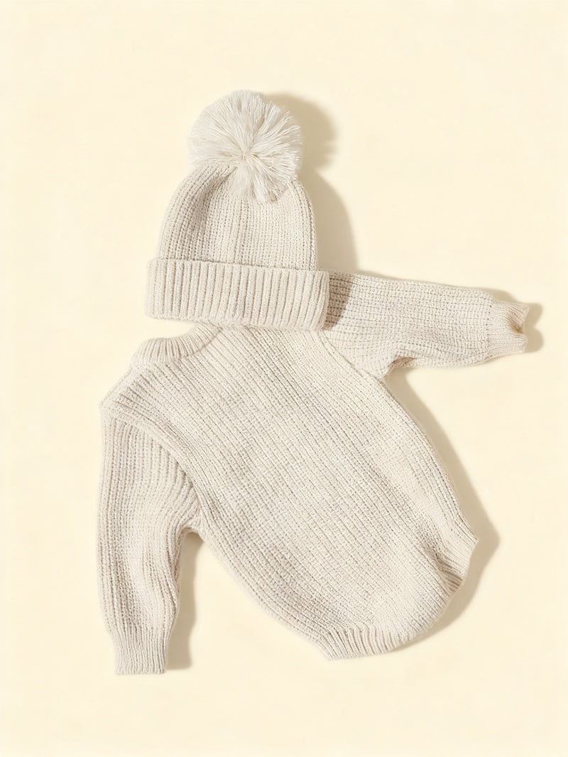 2pcs Photography Outfit, Hooded Sweater.