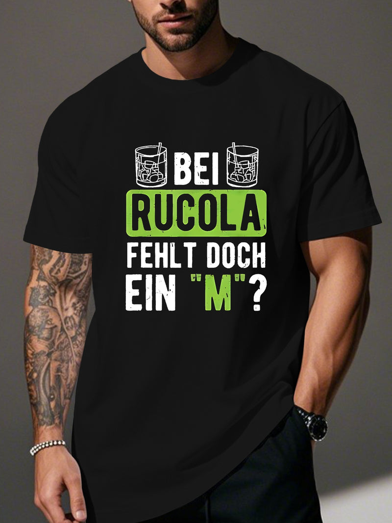 Men’s Funny German Humor Crinkle Plus Size T-Shirt.