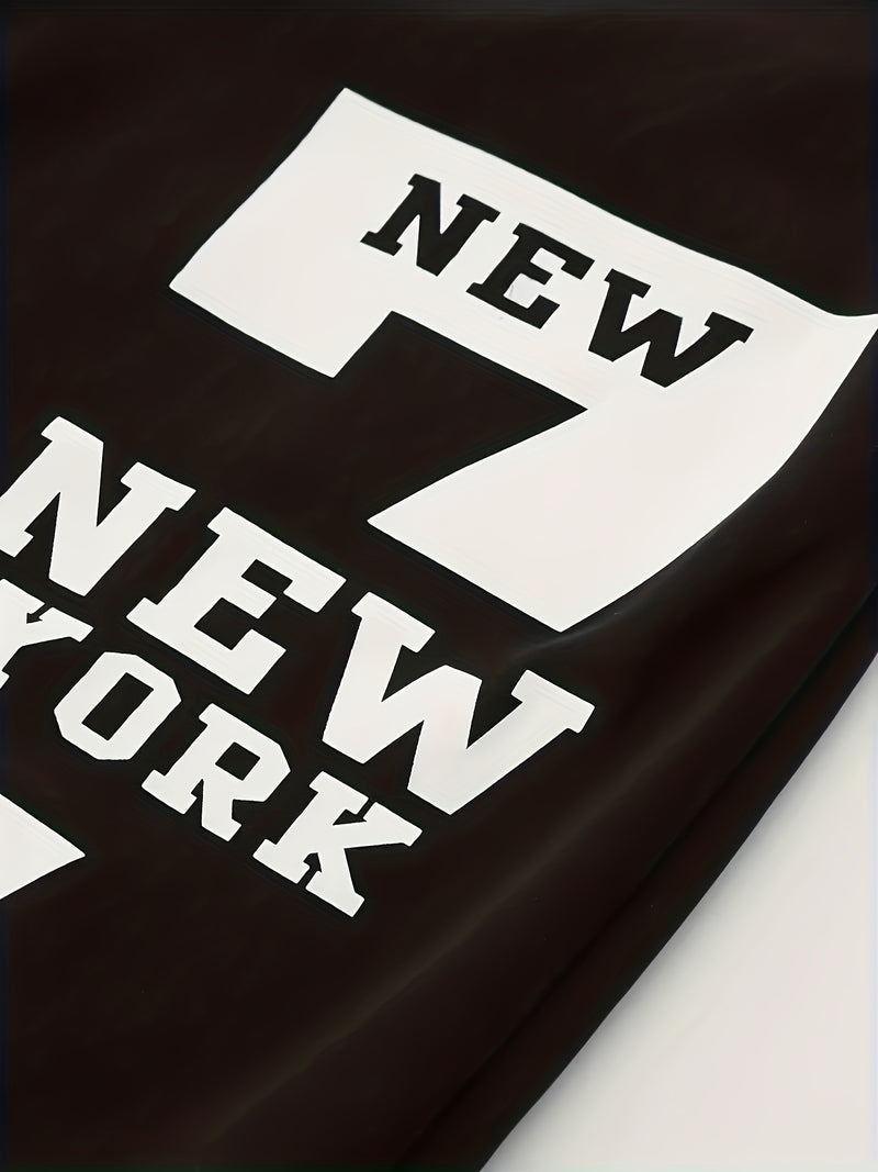 Men's New Fashion Letter Print Trendy Casual Sports Pants.