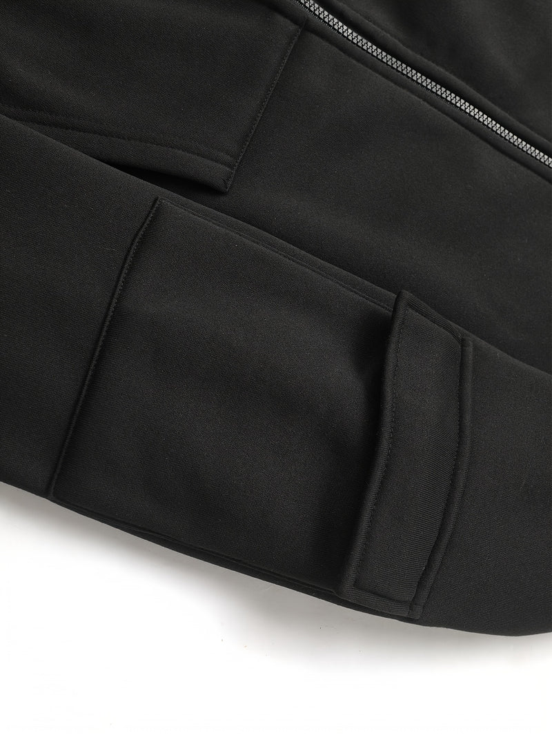 Men’s New Trendy Fashion Zip-Up Hoodie and Loose Cargo Pants.