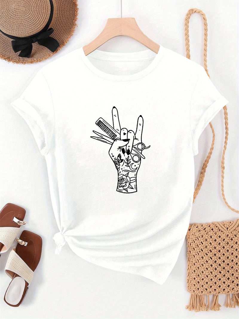 Women’s Summer Casual Short-Sleeve T-Shirt.