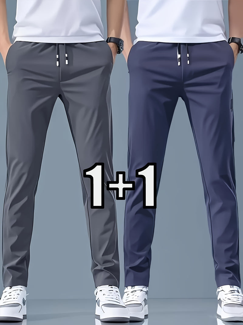 2-pcs Men's Quick-Dry Breathable Jogger Pants.