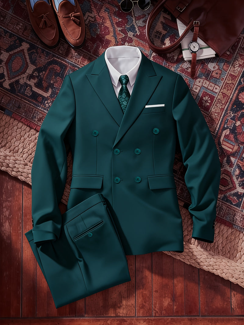 Light Business-Casual-Elegant Suit Set, Two-Piece Outerwear.