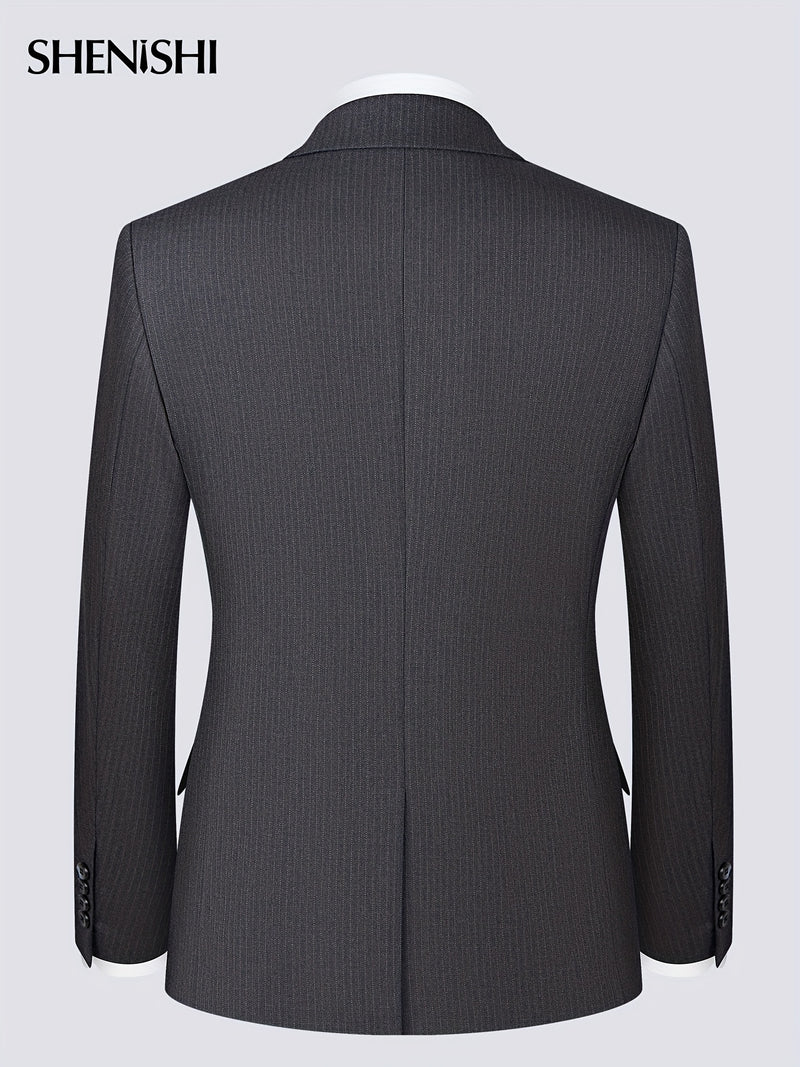 Men's Two-Piece Suit Set - Business & Casual Wear, Slim Fit.