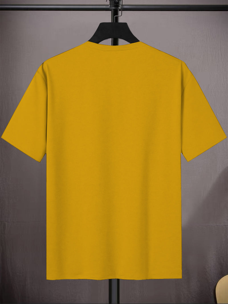 1pc Striped Print Men's Crew Neck Short Sleeve T-Shirt.