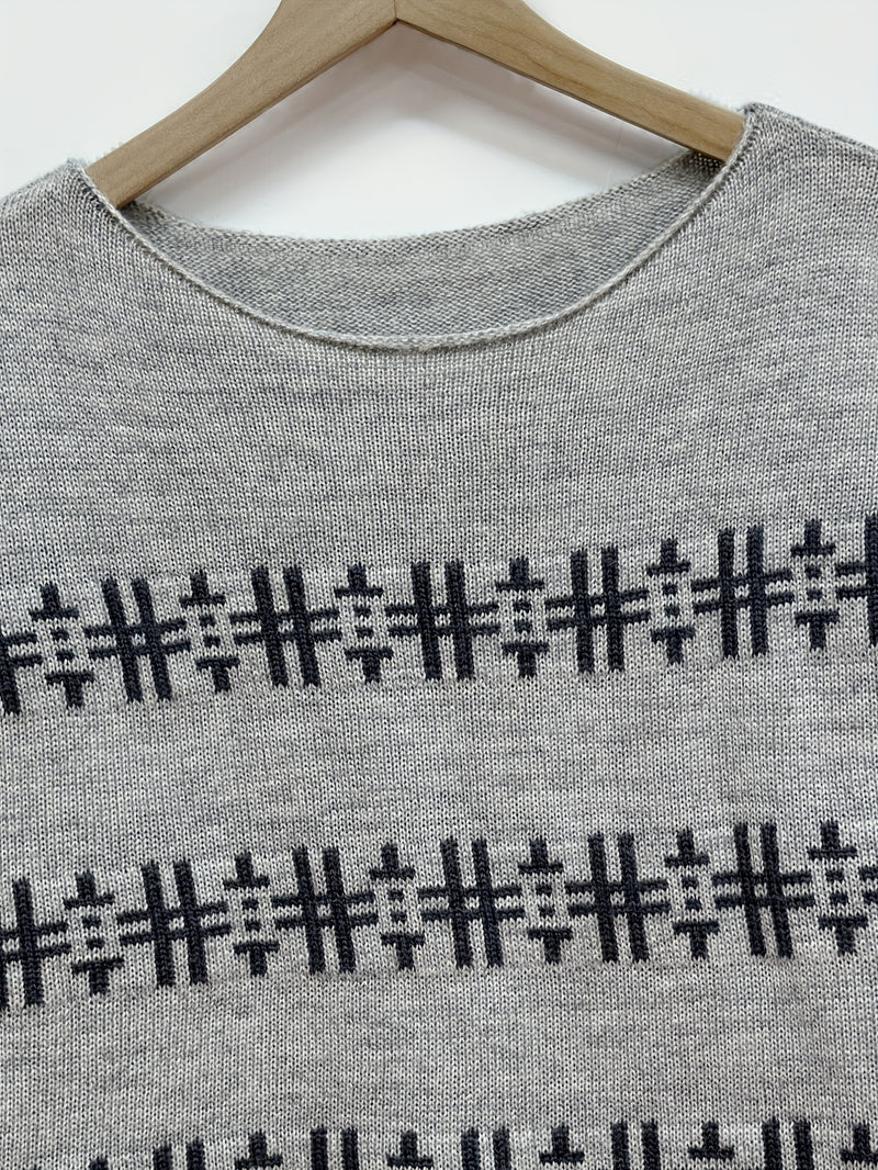 Women’s Fashionable Casual Letter Symbol Color-Blocking Loose Striped.