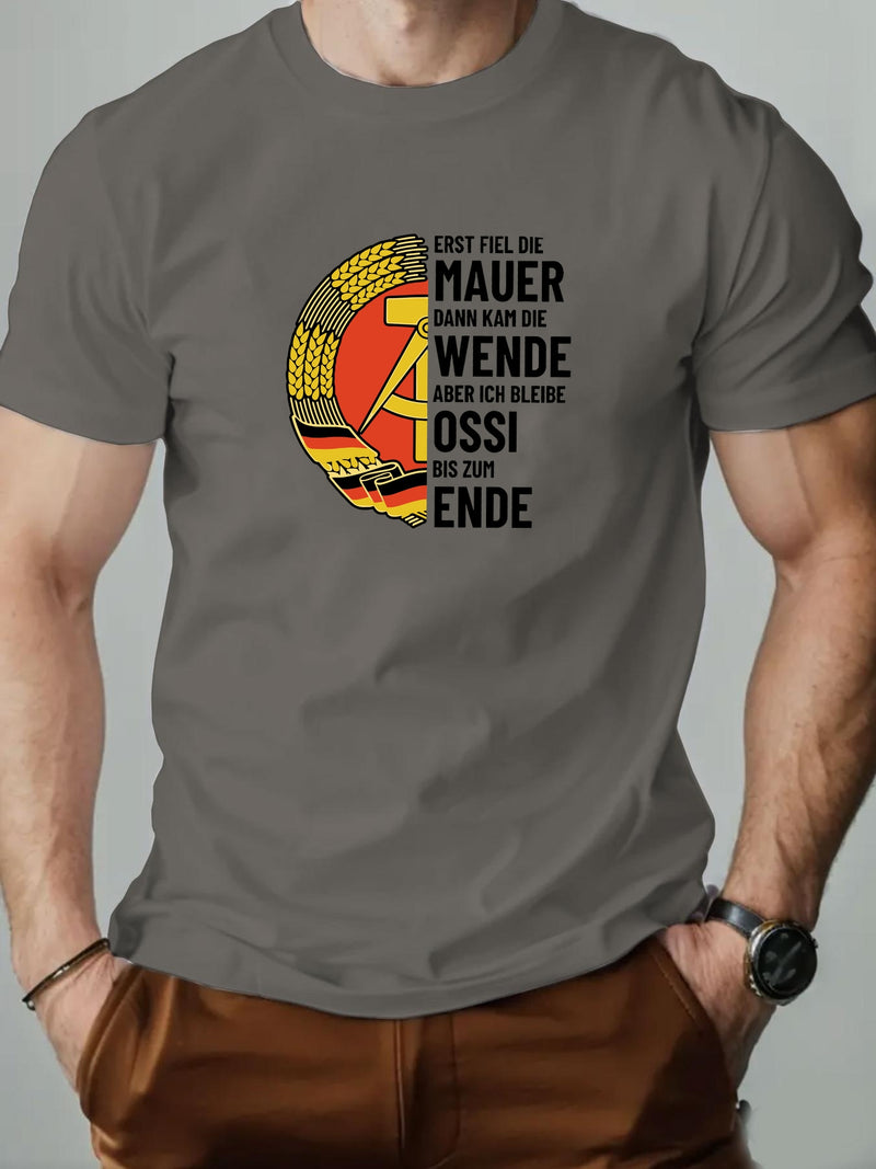 Men's Casual Crew Neck Short T-Shirt.