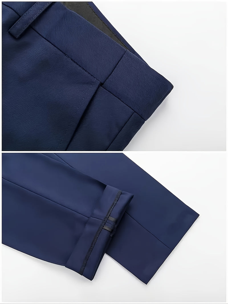 Men's Two-Piece Suit Set, Including Jacket and Trousers.