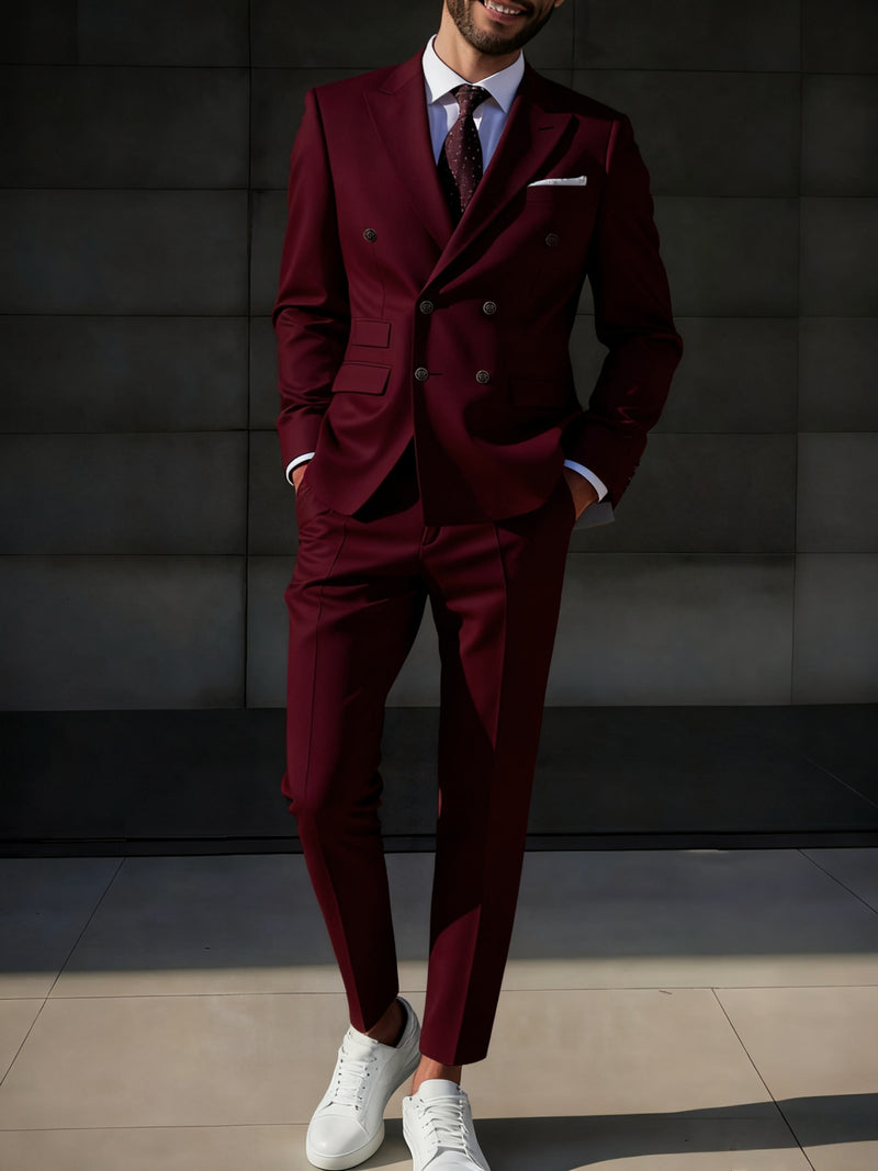 Two-Piece Men's Suit Set, Ideal for Business, Parties, And Formal Events.