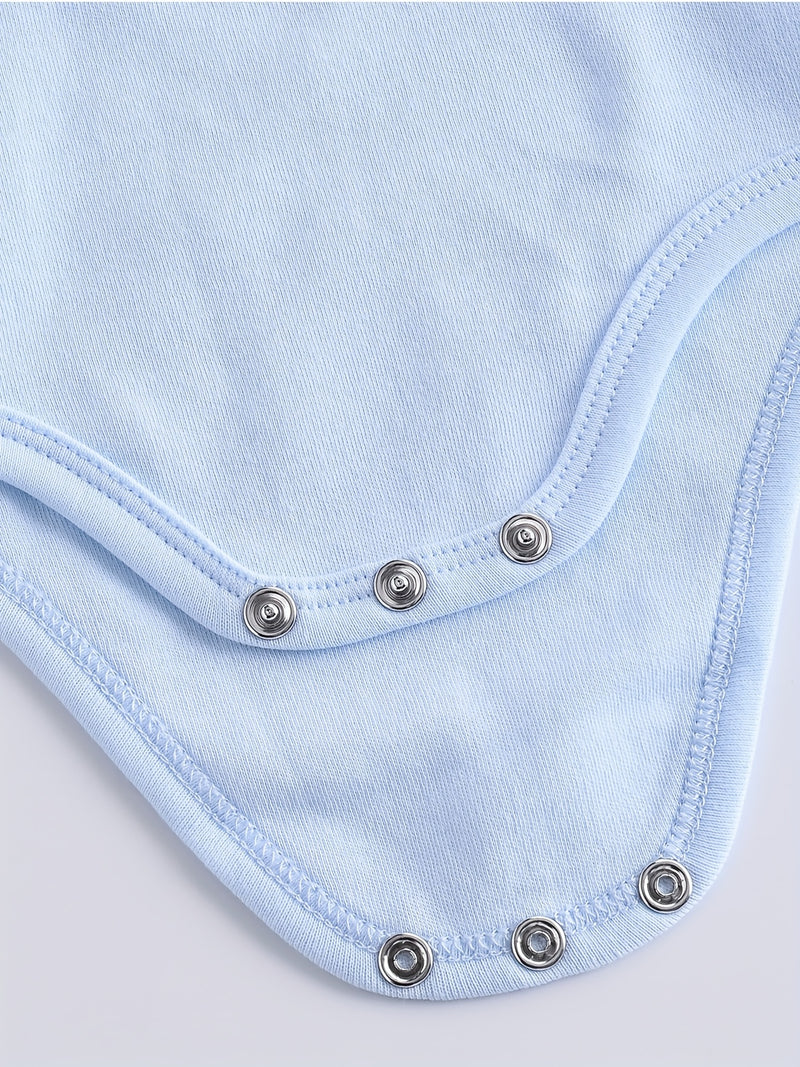 6pcs Newborn Baby Short-Sleeve Onesies.