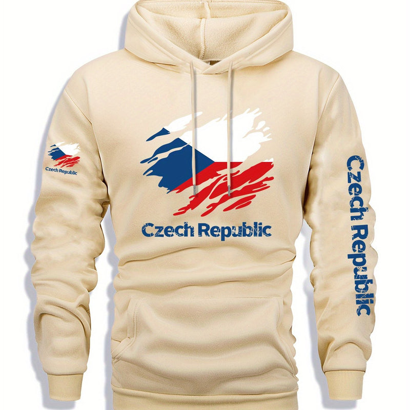 Men's Fleece-Lined Hooded Sweatshirt.