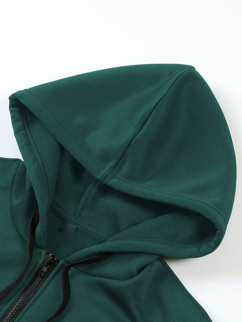 Women's Minimalist Solid Color Hoodie.