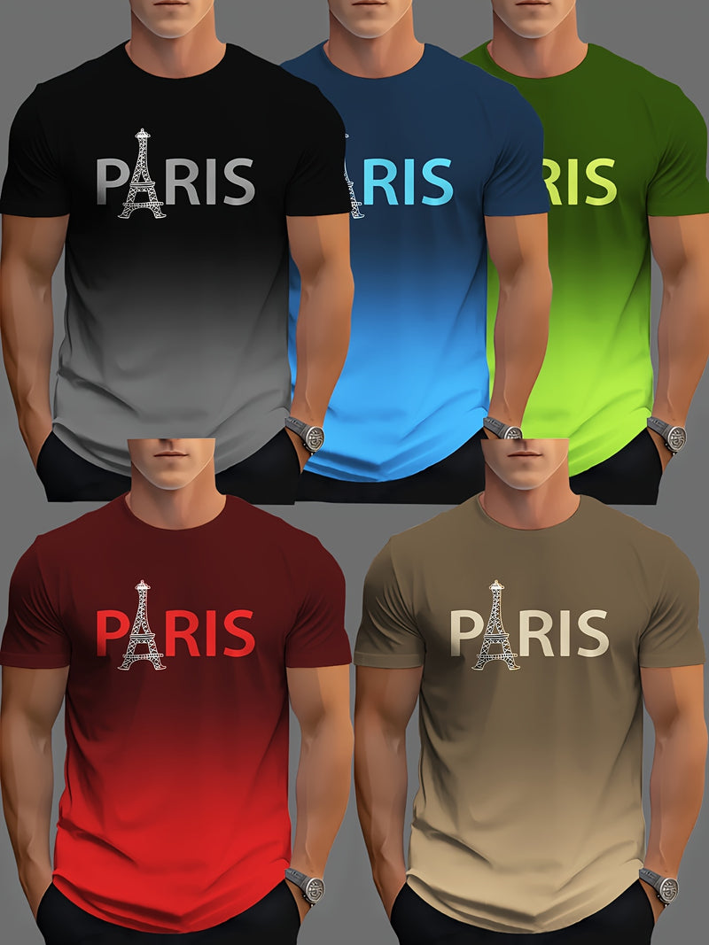 Men's Novelty T-Shirt 5pcs Set.