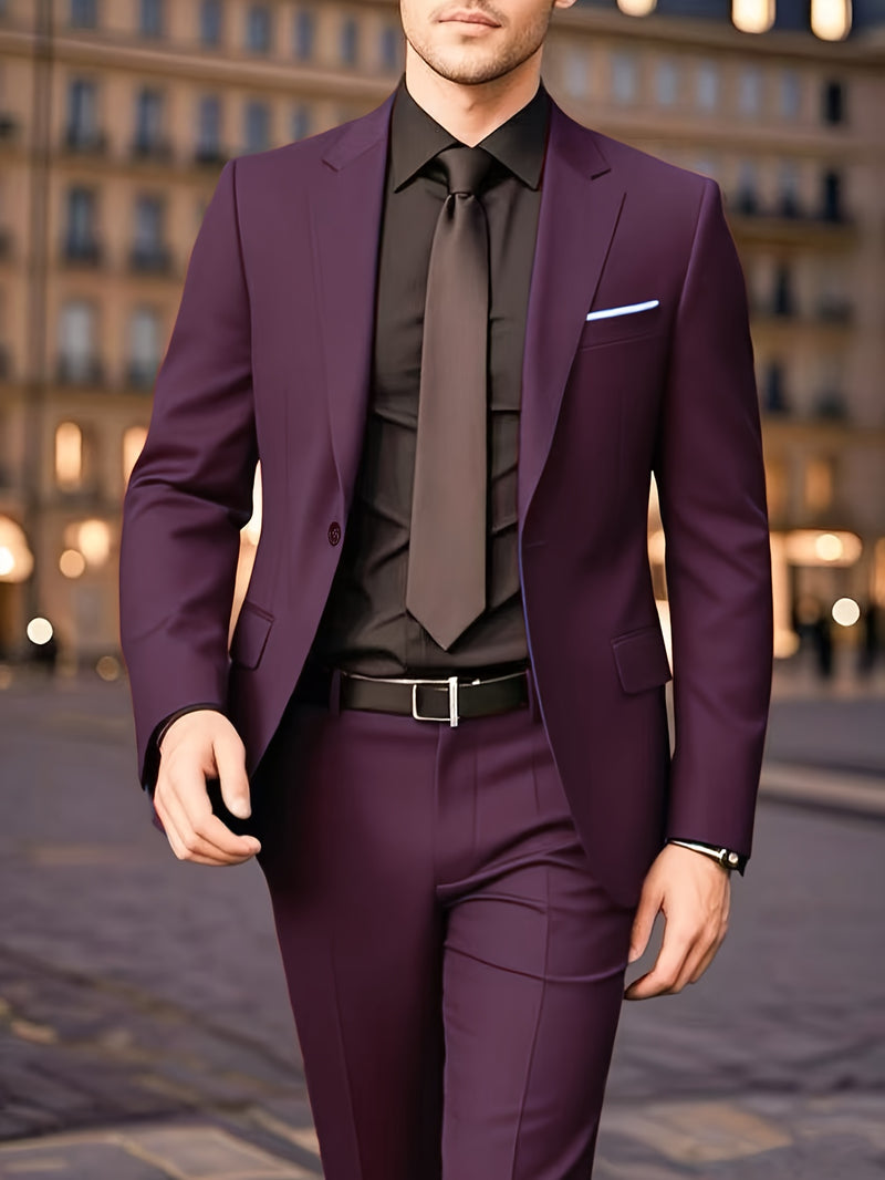 British Vintage Men's Two-Piece Suit Set.