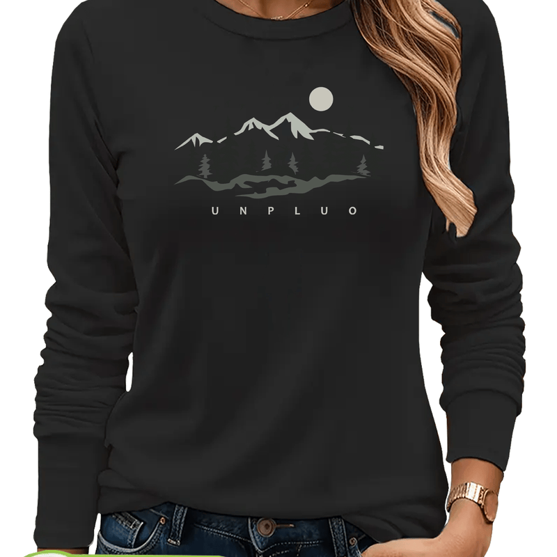 Women's T-Shirt, New Autumn/Winter Style Long Sleeve.