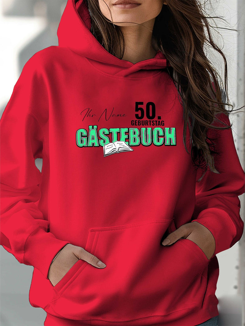 teediy Women'S 50th Birthday Hooded Sweatshirt.