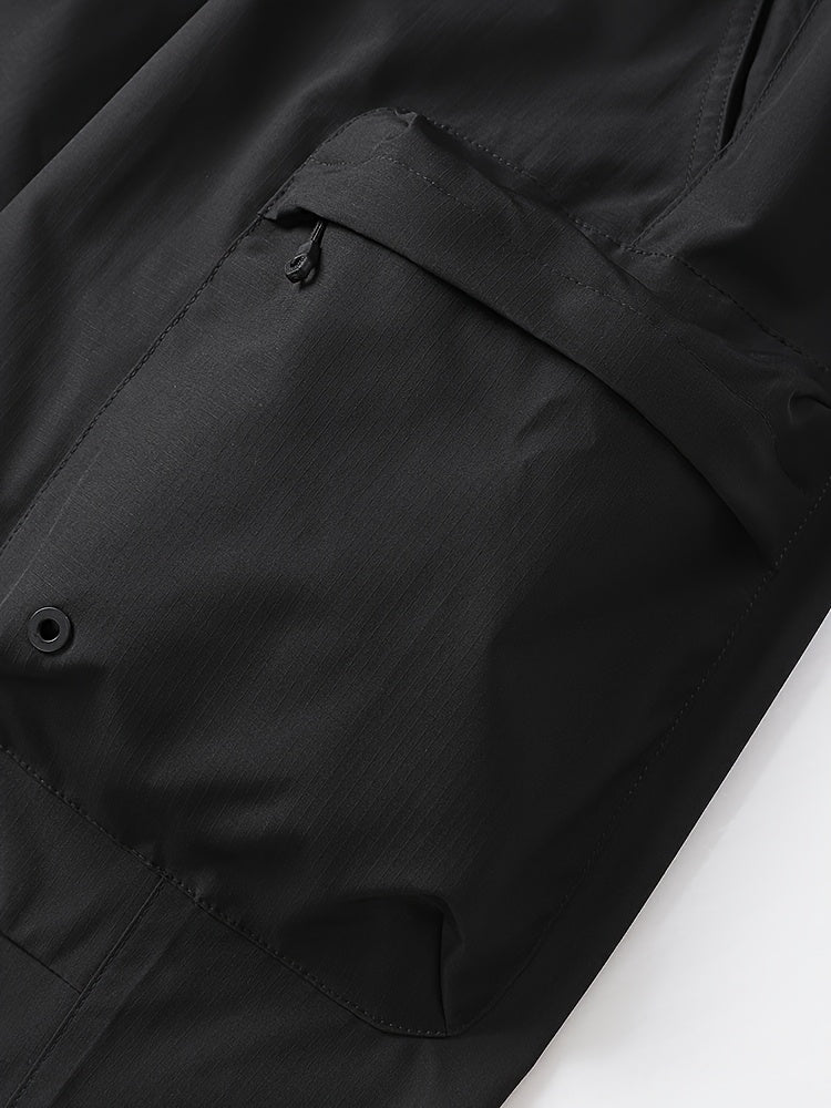 Men's Stylish Two-Piece Casual Jacket with Drawstring.