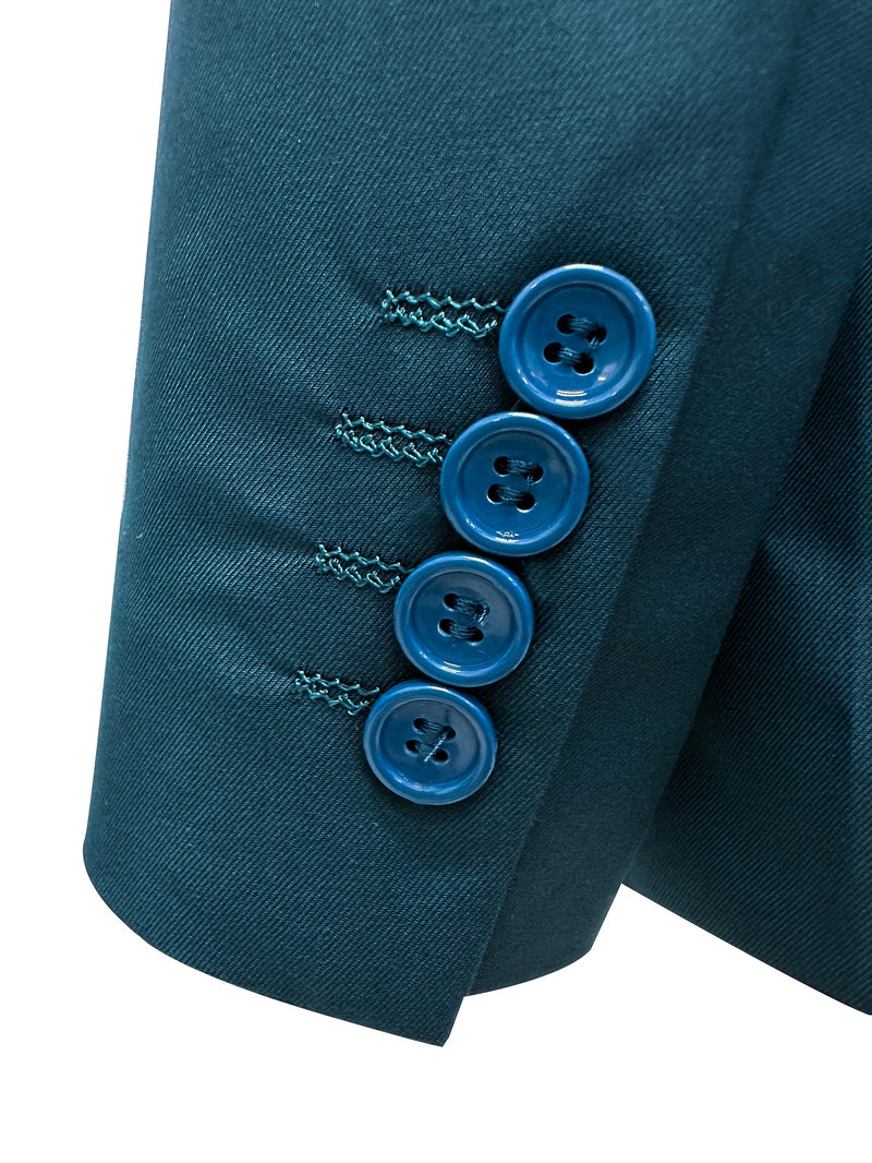 Men's Classic One-Button Suit - 3pcs Suit.