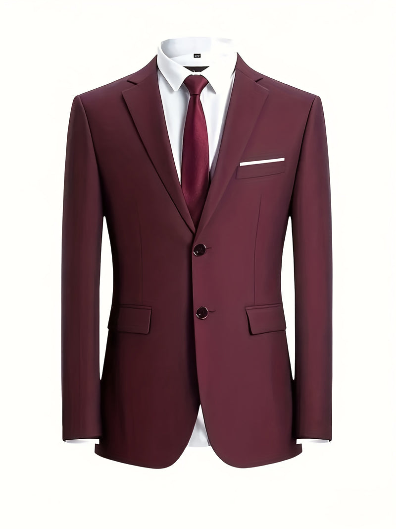 Men'S Suit Set with 2pcs, Including a Blazer And Trousers.