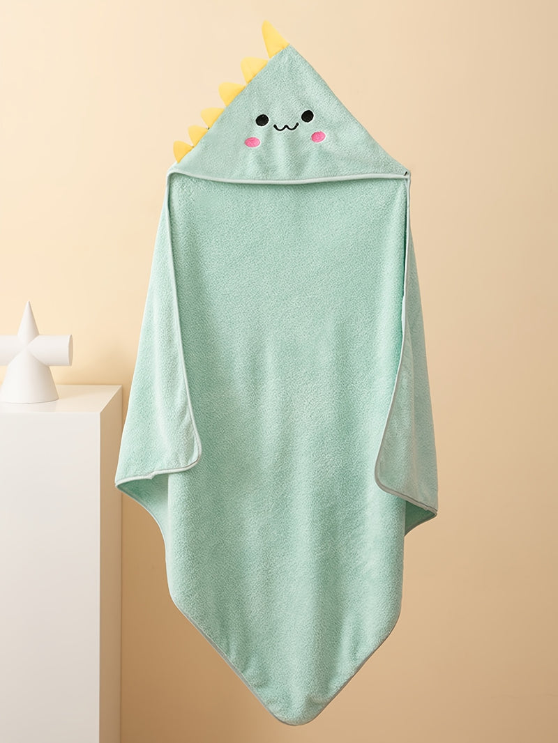 1-Pack Kids Hooded Bathrobe - Animal Cartoon Design.