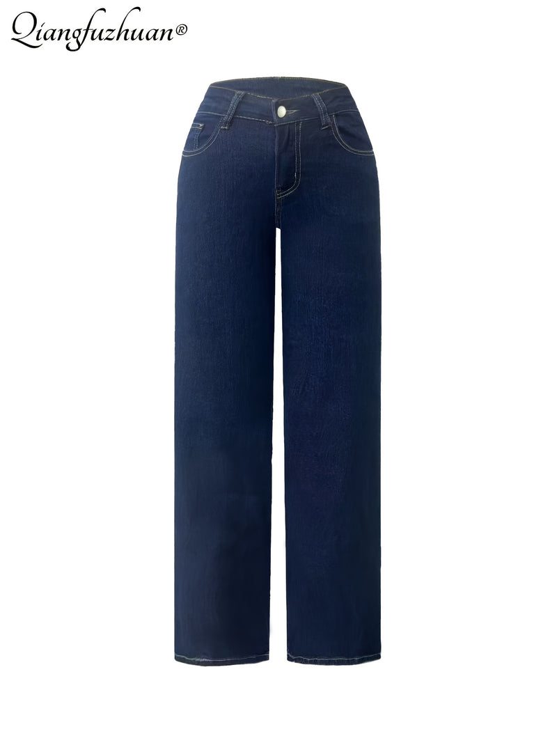 Ladies' Stretch Slim Straight-leg Jeans.
