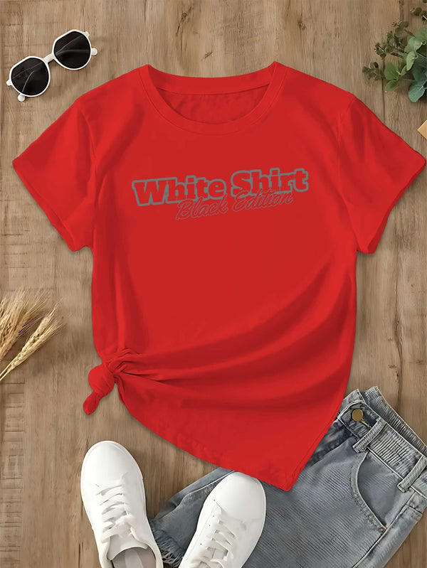 Women's T-Shirt with Short Sleeves.