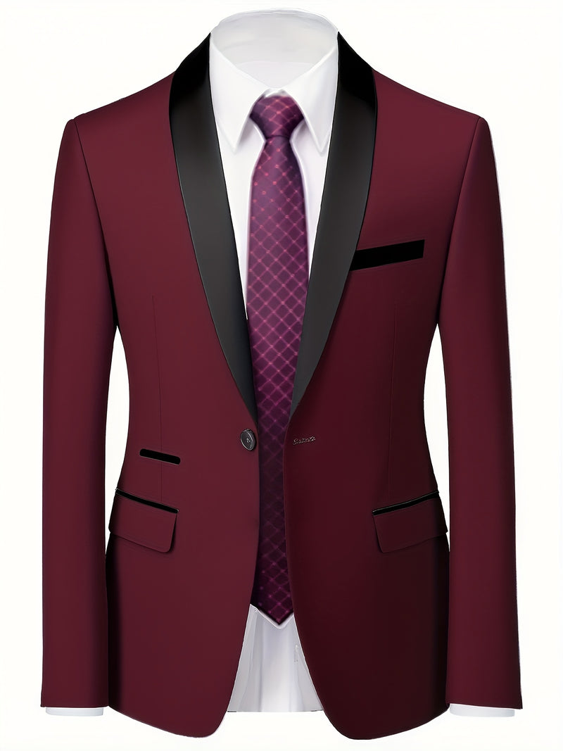 Men'S Premium Two-Piece Suit, Plus-Size Suit Set with Pants.