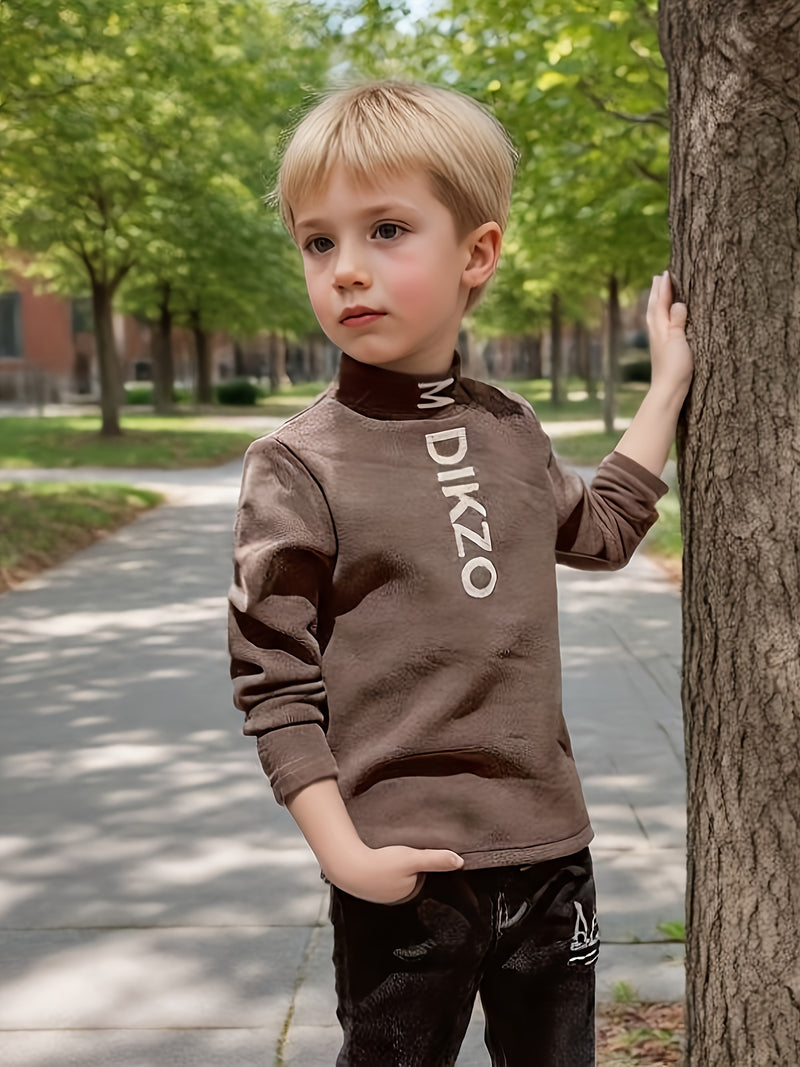 Autumn/Winter Children's Base Layer Shirt, New Heated Long-Sleeve T-Shirt.