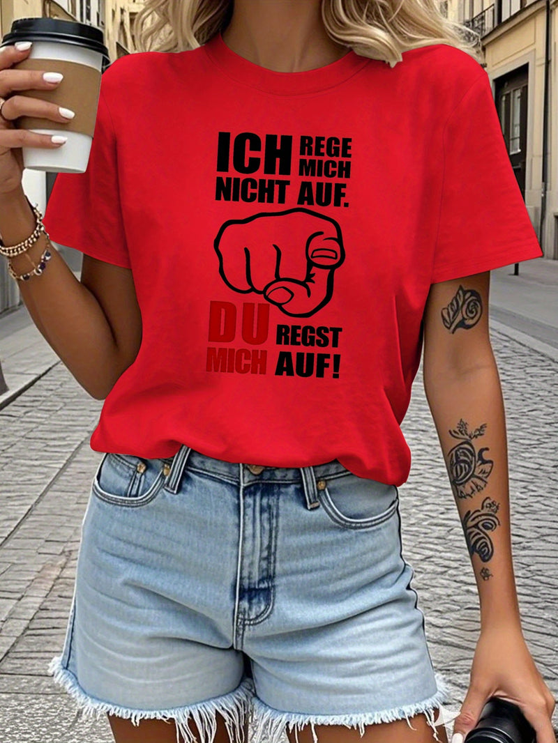 Women's Funny German Saying T-Shirt.