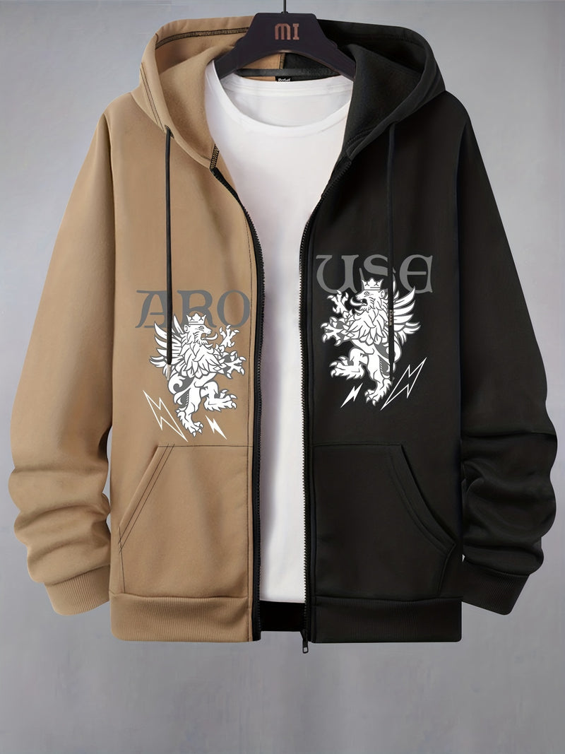 Men's Jacket for Spring And Autumn, Trendy Casual Hooded.