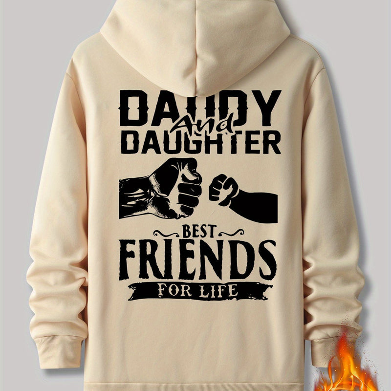 Men's Hooded Sweatshirt with Fashionable Print Design.
