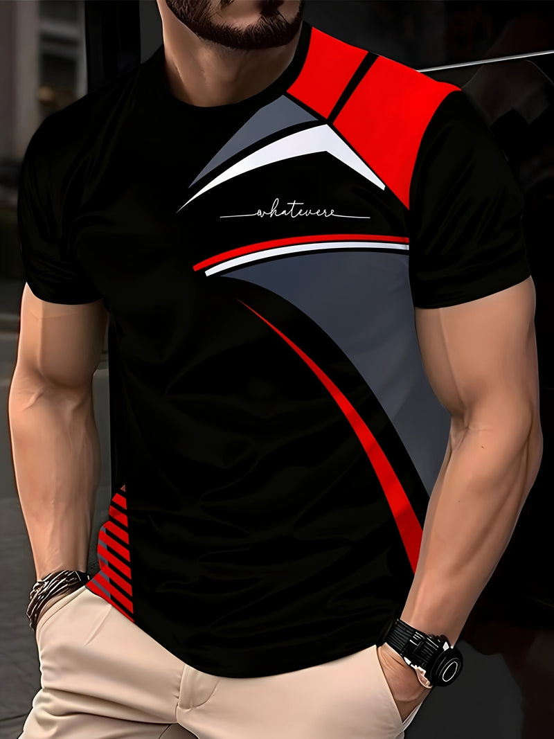 3pcs Men's Fashion Casual Crew Neck Short Sleeve T-Shirts.