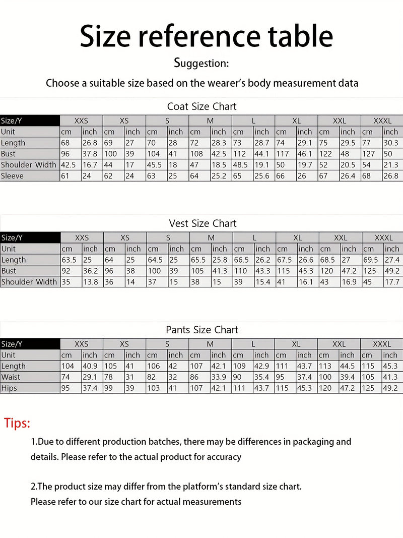 A Men's Three-Piece Suit, Including a Vest, Trousers, And a Jacket.