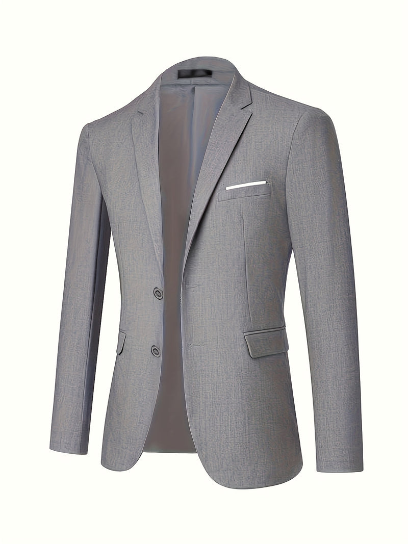 3pcs Men's Suit Set, All-Season Business Wedding Party, Suit Jacket,