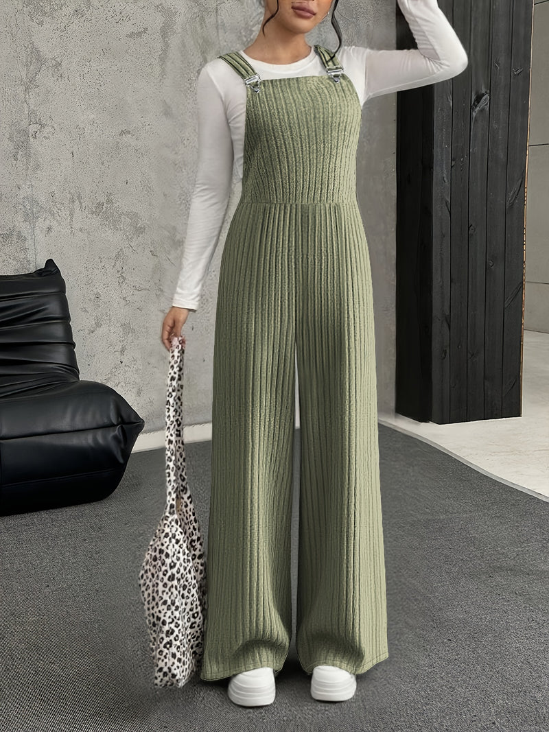 Women's Elegant Wide-Leg Pants - Stretchy Non-Belted Trousers.