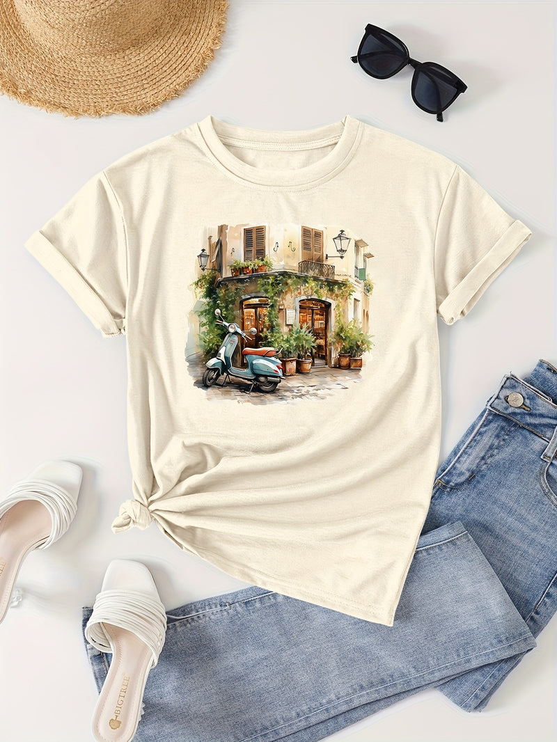 Women’s Casual Short Sleeve T-Shirt.