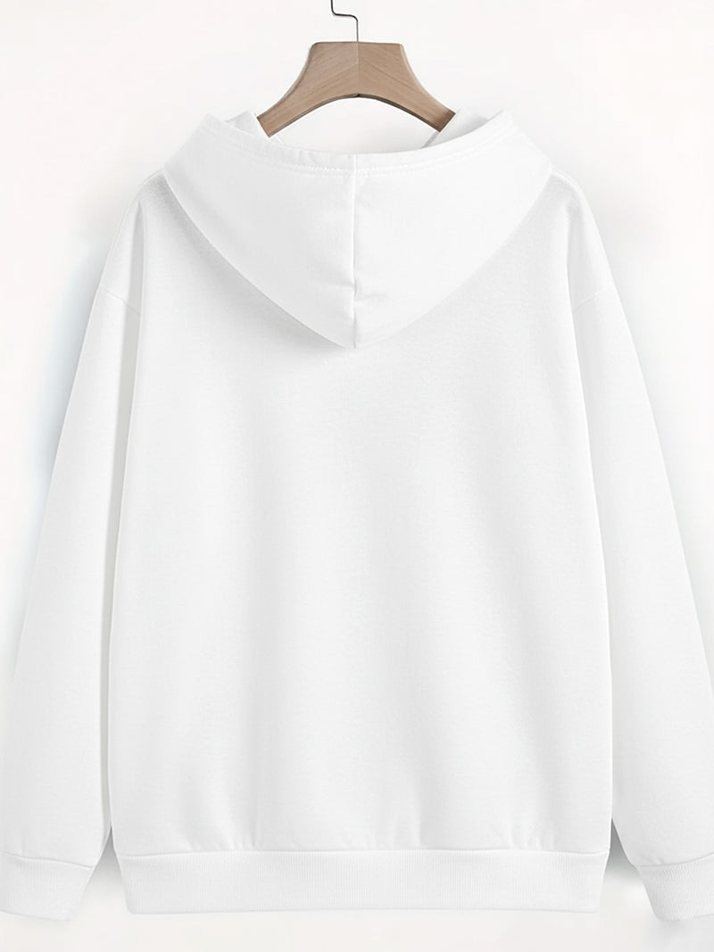 Women’s Drawstring Casual Hooded Sweatshirt for Winter & Fall.