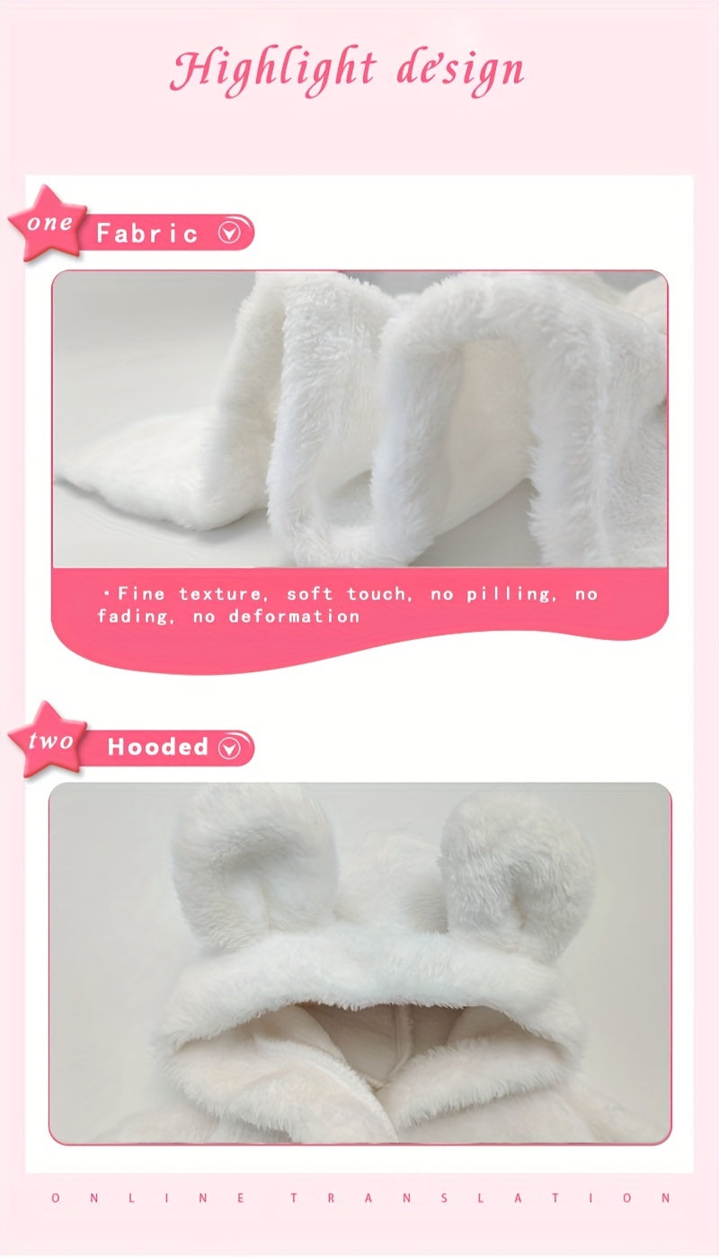 Baby Gift Bathrobe, White Nightgown Newborn Photo Accessories Pajamas.