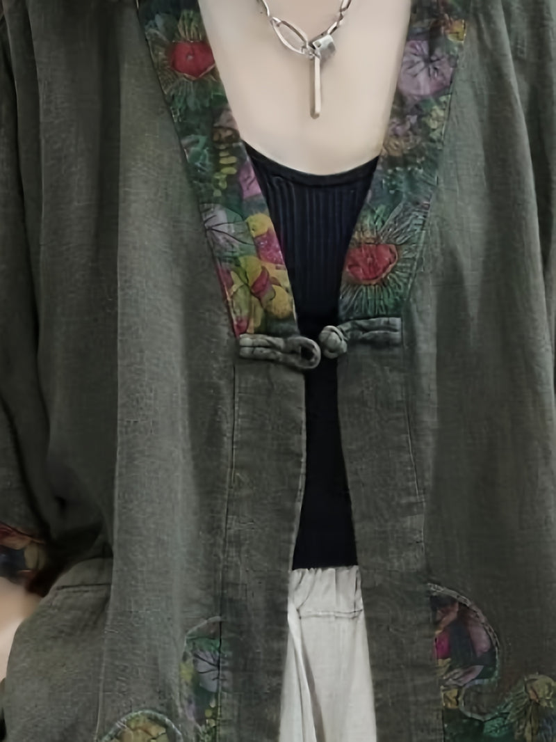 Women’s Spring And Summer Collection Vintage Style Button-Up.