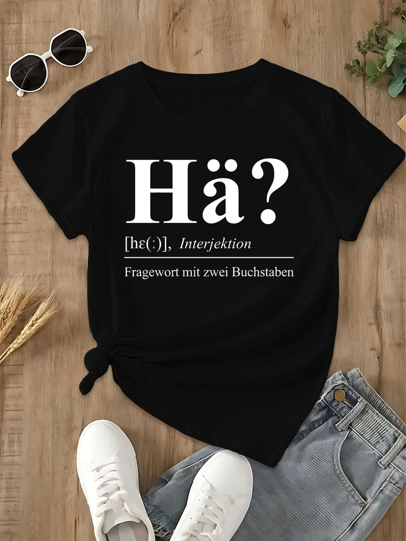 Women's German Graphic T-Shirt.