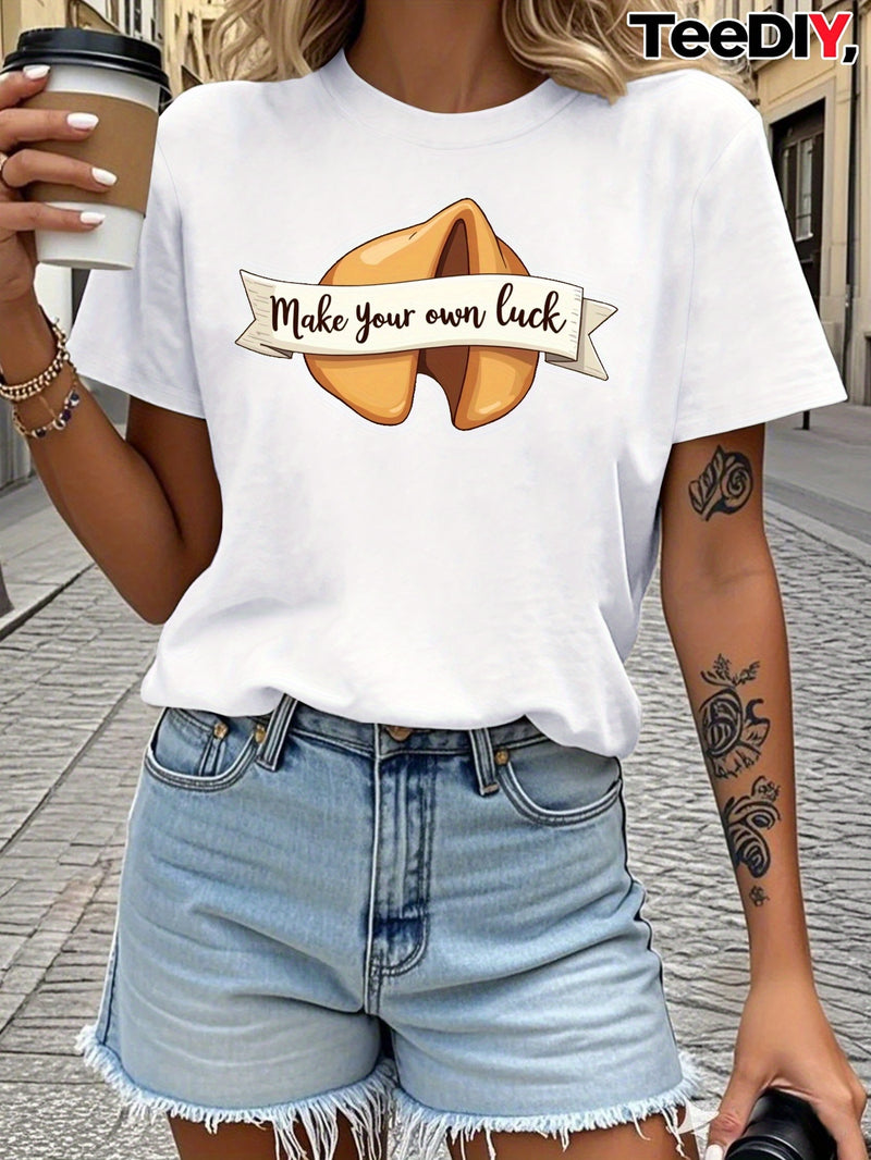 Women's Navy Blue T-Shirt.