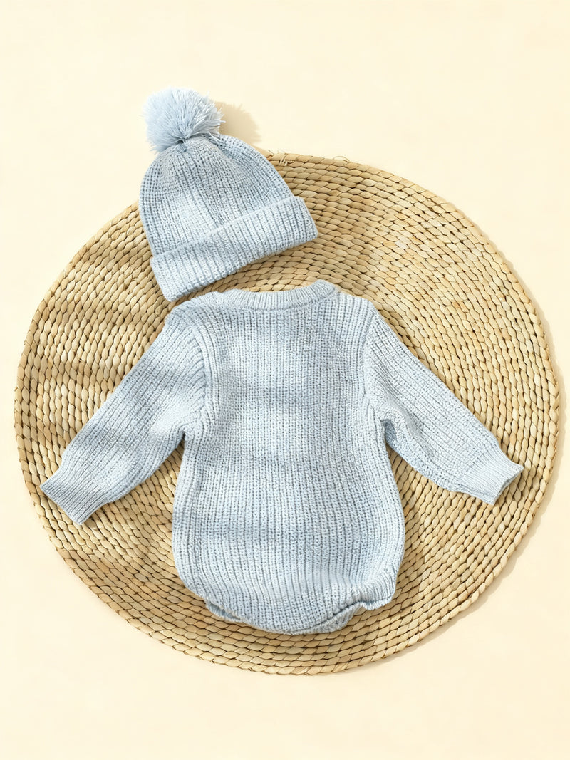 2pcs Photography Outfit, Hooded Sweater.