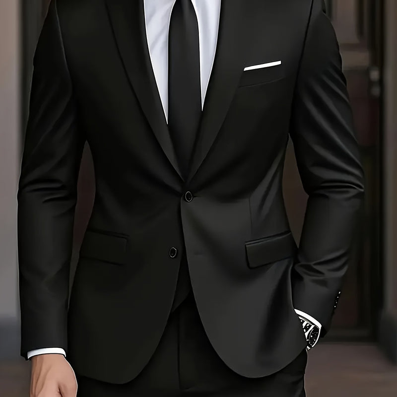 A Two-Piece Set, Stylish And High-Quality Business Suit for Men.