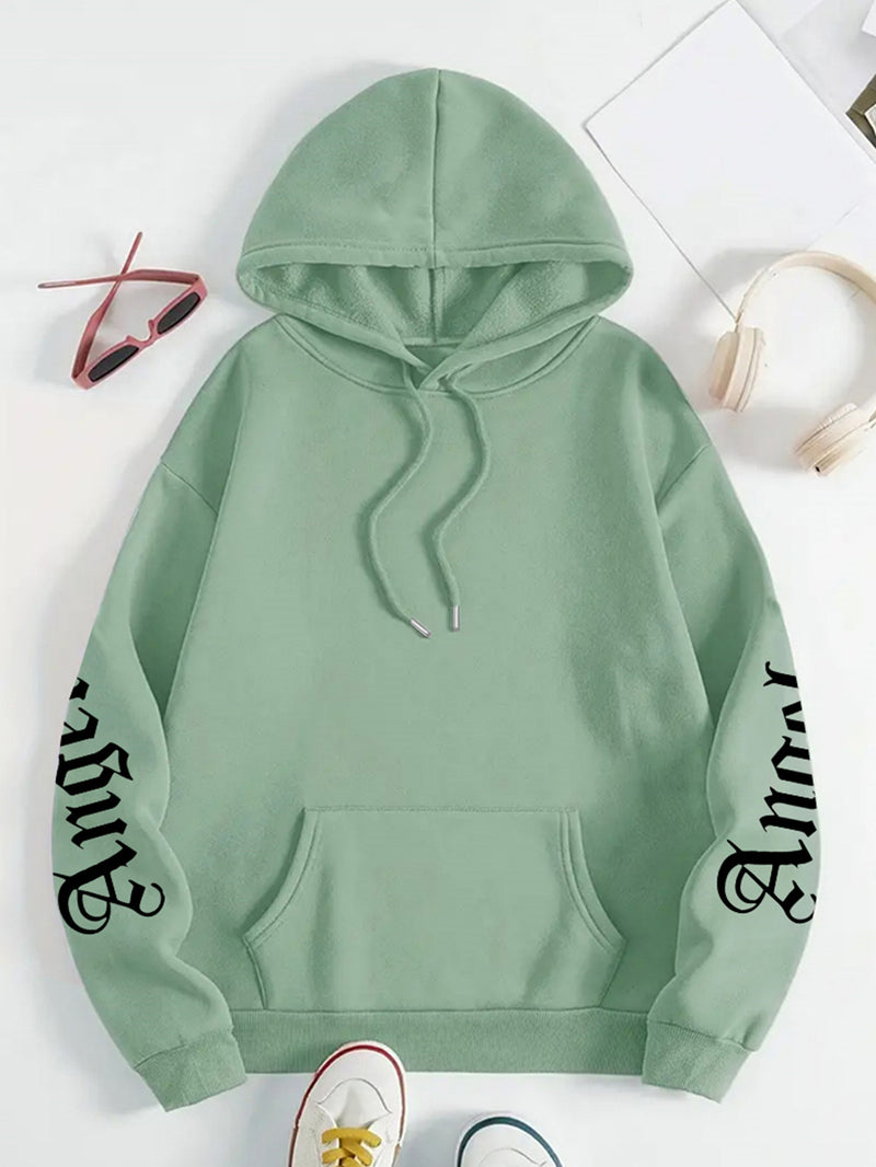 Women’s Bestseller Comfort Letter Print Hoodie.
