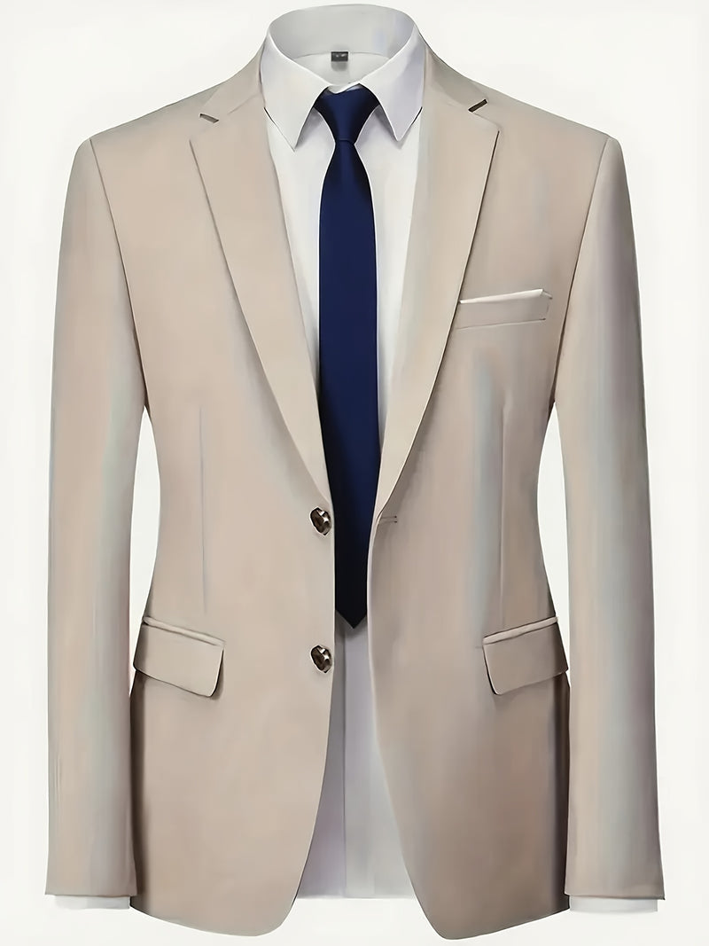 Men'S Premium Two-Piece Suit, Plus-Size Suit Set with Pants.