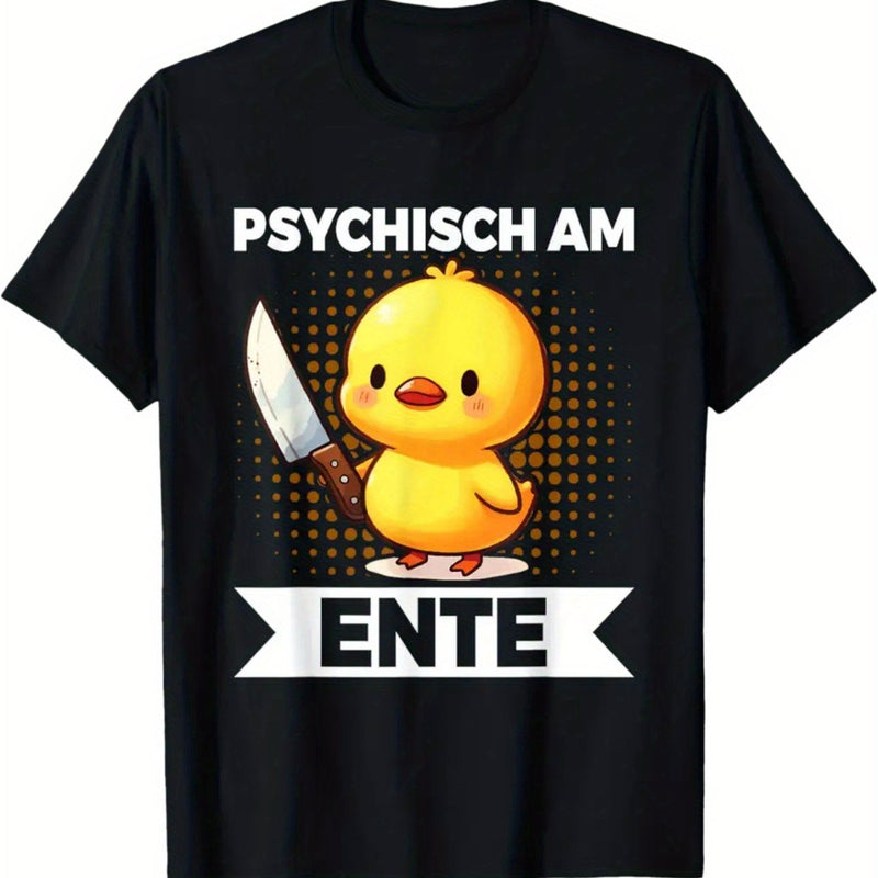 Men's and Women's Psychisch Am Ente Duck Saying T-Shirt.