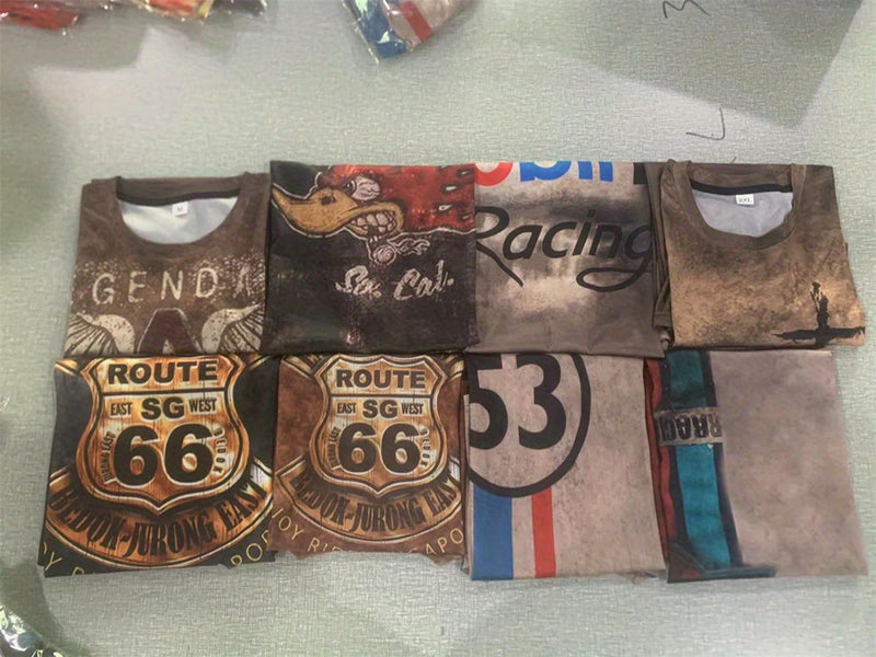 Men's Unisex T Shirt Tee Slogan T Shirts Letter Graphic Prints.