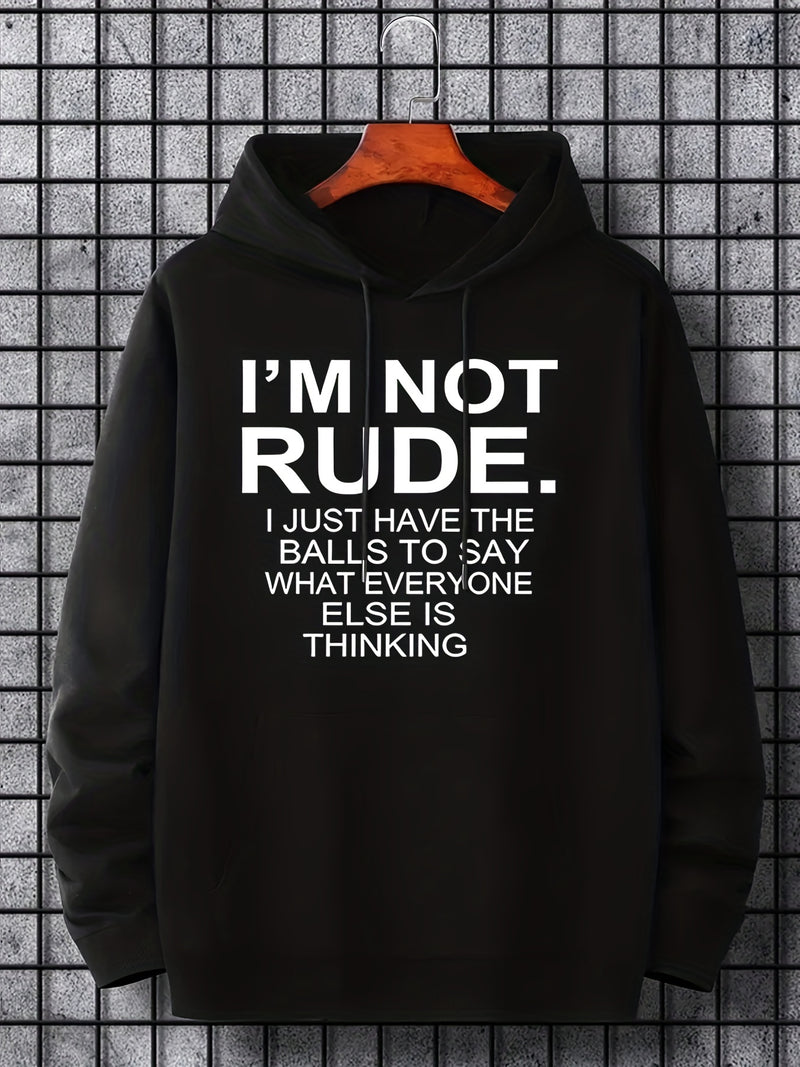 Men's Printed Drawstring Hoodie Sweatshirt.