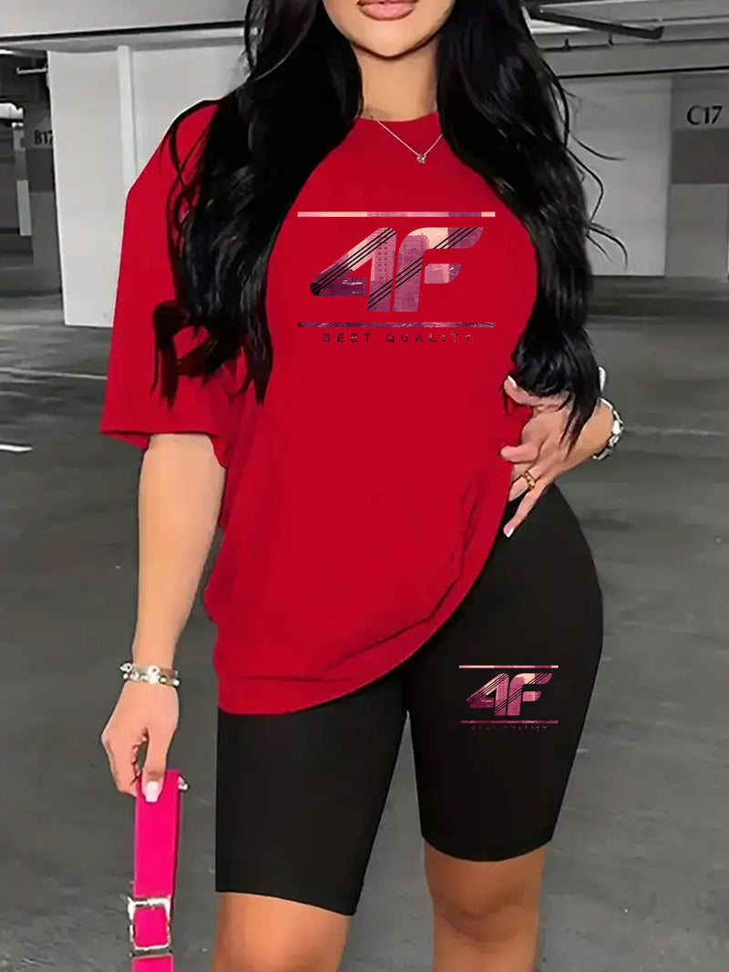 Women's Round Neck Short Sleeve Top.